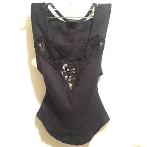 Free People Black Tank Top